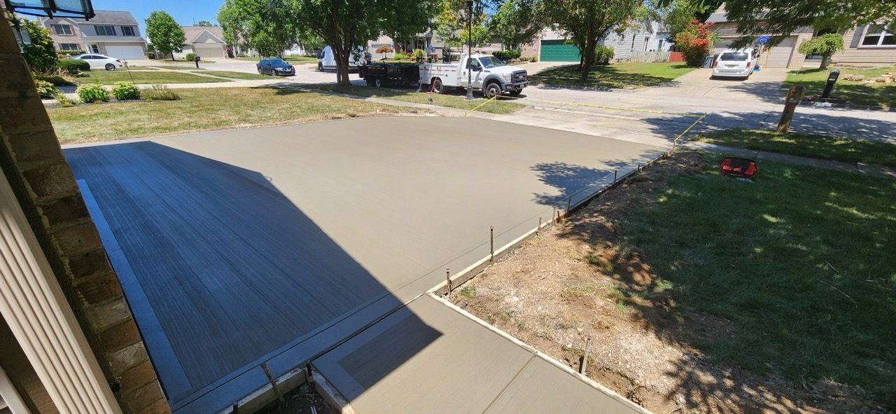 Concrete Driveways in Westerville, Ohio by Columbus Stamp Concrete