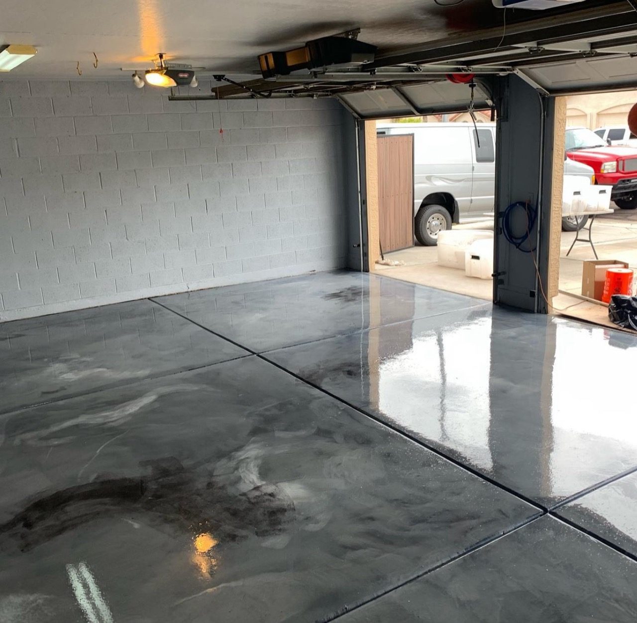Garage & Epoxy Floors in Plain City, Ohio by Columbus Stamp Concrete