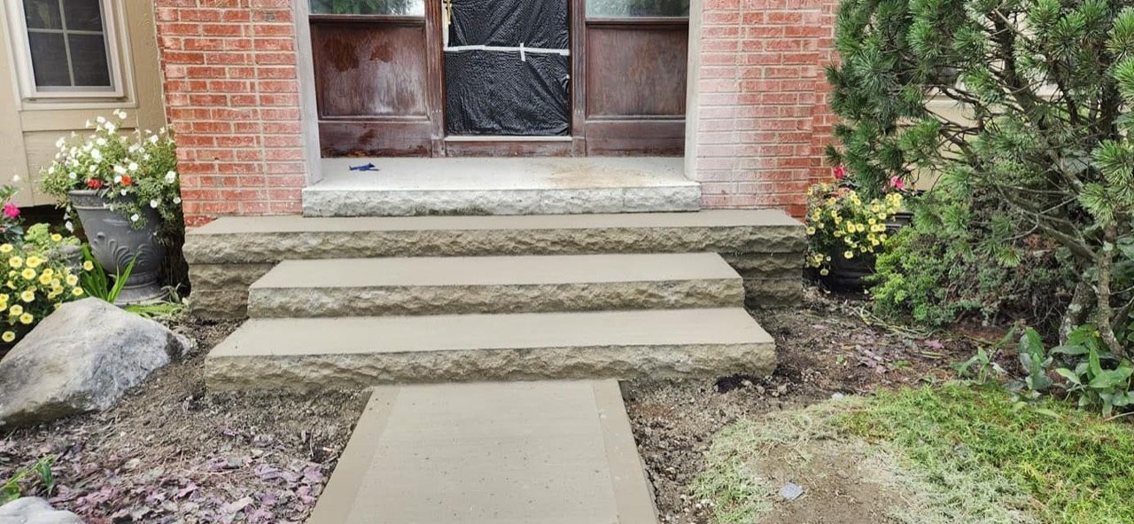 Steps & Stoops in Powell, Ohio by Columbus Stamp Concrete