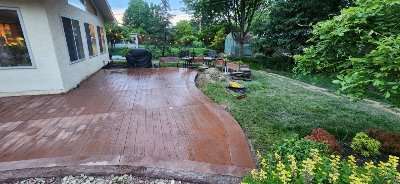 Stained & Colored Concrete in Blacklick, Ohio by Columbus Stamp Concrete